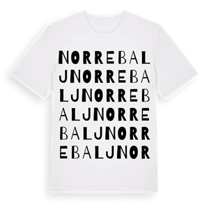 Norrebalj ordlek t-shirt – ekologisk bomull t-shirt från Pinshirt