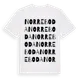 White t-shirt med Norreboda ordlek t-shirt