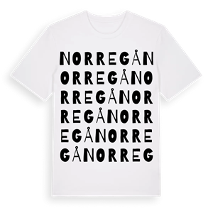 Norregå ordlek t-shirt – ekologisk bomull t-shirt från Pinshirt