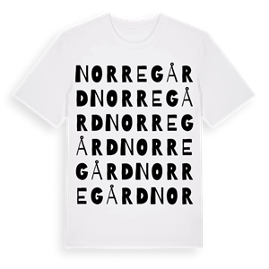 Norregård ordlek t-shirt – ekologisk bomull t-shirt från Pinshirt