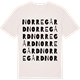 Vintage White t-shirt med Norregård ordlek t-shirt