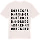 Vintage White t-shirt med Norregårdarna ordlek t-shirt