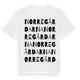 White t-shirt med Norregårdarna ordlek t-shirt