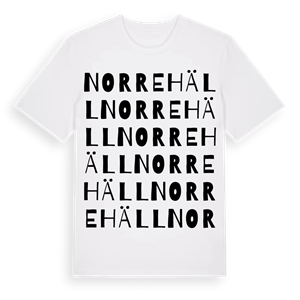 Norrehäll ordlek t-shirt – ekologisk bomull t-shirt från Pinshirt