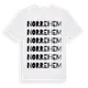 White t-shirt med Norrehem ordlek t-shirt