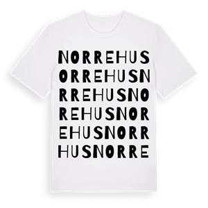 Norrehus ordlek t-shirt – ekologisk bomull t-shirt från Pinshirt