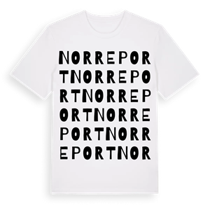 Norreport ordlek t-shirt – ekologisk bomull t-shirt från Pinshirt