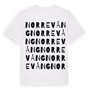 Norrevång ordlek t-shirt – ekologisk bomull t-shirt från Pinshirt