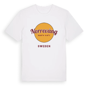 Norrevång cirkel t-shirt – ekologisk bomull t-shirt från Pinshirt