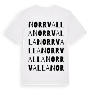 Norrvalla ordlek t-shirt – ekologisk bomull t-shirt från Pinshirt