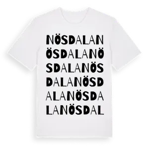 Nösdala ordlek t-shirt – ekologisk bomull t-shirt från Pinshirt