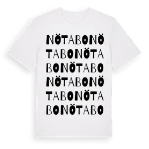 Nötabo ordlek t-shirt – ekologisk bomull t-shirt från Pinshirt
