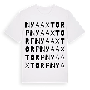 Nya Axtorp ordlek t-shirt – ekologisk bomull t-shirt från Pinshirt