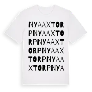 Nya Axtorp ordlek t-shirt – ekologisk bomull t-shirt från Pinshirt