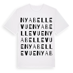 Nya Bellevue ordlek t-shirt – ekologisk bomull t-shirt från Pinshirt