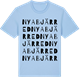 Blue Soul t-shirt med Nya Bjärred ordlek t-shirt
