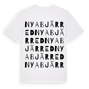 Nya Bjärred ordlek t-shirt – ekologisk bomull t-shirt från Pinshirt
