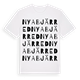 Nya Bjärred ordlek t-shirt