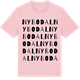 Pink Cotton t-shirt med Nybodal ordlek t-shirt