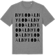 Mid Heather Gray t-shirt med Nybodal ordlek t-shirt