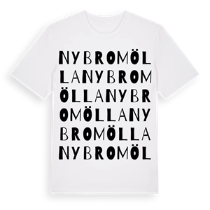 Nybromölla ordlek t-shirt – ekologisk bomull t-shirt från Pinshirt