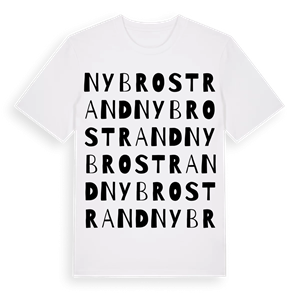 Nybrostrand ordlek t-shirt – ekologisk bomull t-shirt från Pinshirt
