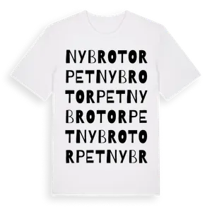 Nybrotorpet ordlek t-shirt – ekologisk bomull t-shirt från Pinshirt