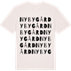 Vintage White t-shirt med Nybygård ordlek t-shirt
