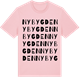 Pink Cotton t-shirt med Nybygden ordlek t-shirt