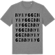 Mid Heather Gray t-shirt med Nybyggen ordlek t-shirt