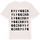 Vintage White t-shirt med Nybyggen ordlek t-shirt