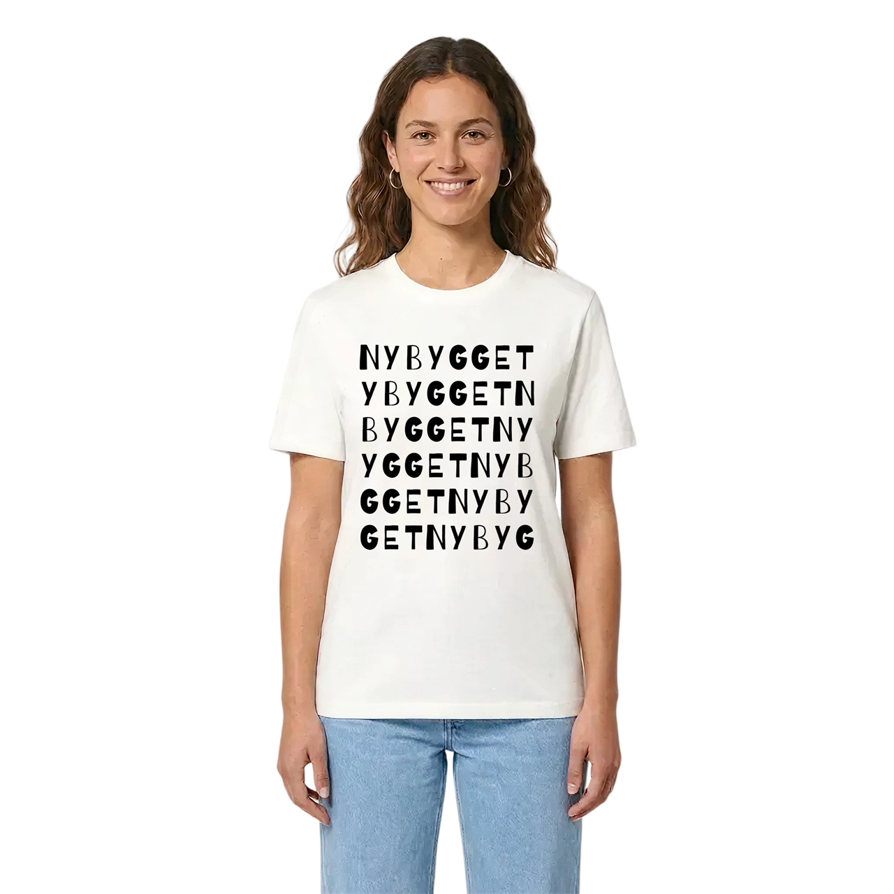 Nybygget ordlek t-shirt i miljö