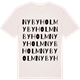Vintage White t-shirt med Nybyholm ordlek t-shirt