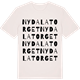 Vintage White t-shirt med Nydalatorget ordlek t-shirt