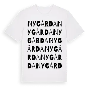 Nygårda ordlek t-shirt – ekologisk bomull t-shirt från Pinshirt