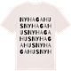 Vintage White t-shirt med Nyhagahus ordlek t-shirt