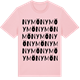 Pink Cotton t-shirt med Nymö ordlek t-shirt