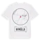 White t-shirt med Nymölla t-shirt