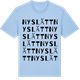 Blue Soul t-shirt med Nyslätt ordlek t-shirt