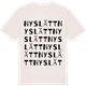 Vintage White t-shirt med Nyslätt ordlek t-shirt
