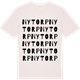 Vintage White t-shirt med Nytorp ordlek t-shirt