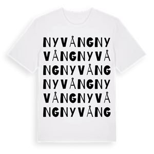 Nyvång ordlek t-shirt – ekologisk bomull t-shirt från Pinshirt