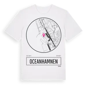 Oceanhamnen t-shirt – ekologisk bomull t-shirt från Pinshirt