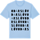 Blue Soul t-shirt med Odarslöv ordlek t-shirt