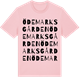 Pink Cotton t-shirt med Ödemarksgården ordlek t-shirt