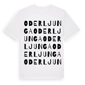 Oderljunga ordlek t-shirt – ekologisk bomull t-shirt från Pinshirt