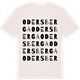 Vintage White t-shirt med Odersberga ordlek t-shirt