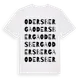 White t-shirt med Odersberga ordlek t-shirt