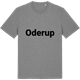 Mid Heather Gray t-shirt med Oderup fetstil t-shirt