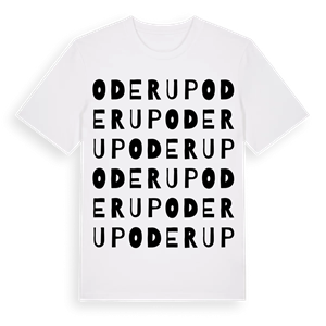 Oderup ordlek t-shirt – ekologisk bomull t-shirt från Pinshirt